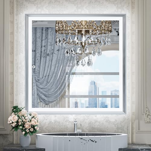 TETOTE LED Bathroom Mirror 36x36 inch
