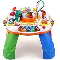 Baby Activity Table Education Toy - High Speed Train Standing Activity Play Table for Baby Boy Girl Gift 1 Year Old