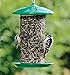 Stokes Select Mesh Screen Bird Feeder with Metal Roof, Green, 4.4 lb Seed Capacity