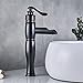 Rozin Tall Waterfall Spout Bathroom Vessel Sink Faucet Single Lever Countertop Mixer Tap Oil Rubbed Bronze