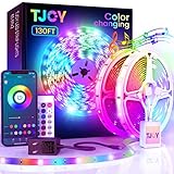 TJOY 130ft Bluetooth LED Strip Lights, Music Sync