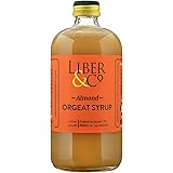 Liber & Co. Almond Orgeat Syrup (17 oz) Made with Whole, Roasted Almonds
