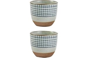 VICASKY 2pcs Hand Painted Glazed Sake Cups Unique Japanese Drinkware for Sake Tea Delicate Design for Home