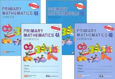 Primary Mathematics Grade 4 SET--Textbooks 4A and 4B, Workbooks 4A and 4B