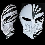 Melody masquerade cosplay mask - Bleach Kurosaki Ichigo Face Mask (White+ Black)