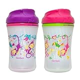 Gerber Graduates Advance w/Seal Zone Insulated Cup-Like Rim Sippy Cup, Girl, 9-Ounce (Pack of 4)