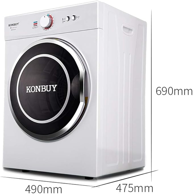Secadora Pequena De Accion Inversa Gyj30 28 Capacidad De 3 Kg 2 Configuraciones De Calefaccion Y Funcion De Temporizacion Blanco Amazon Es Hogar