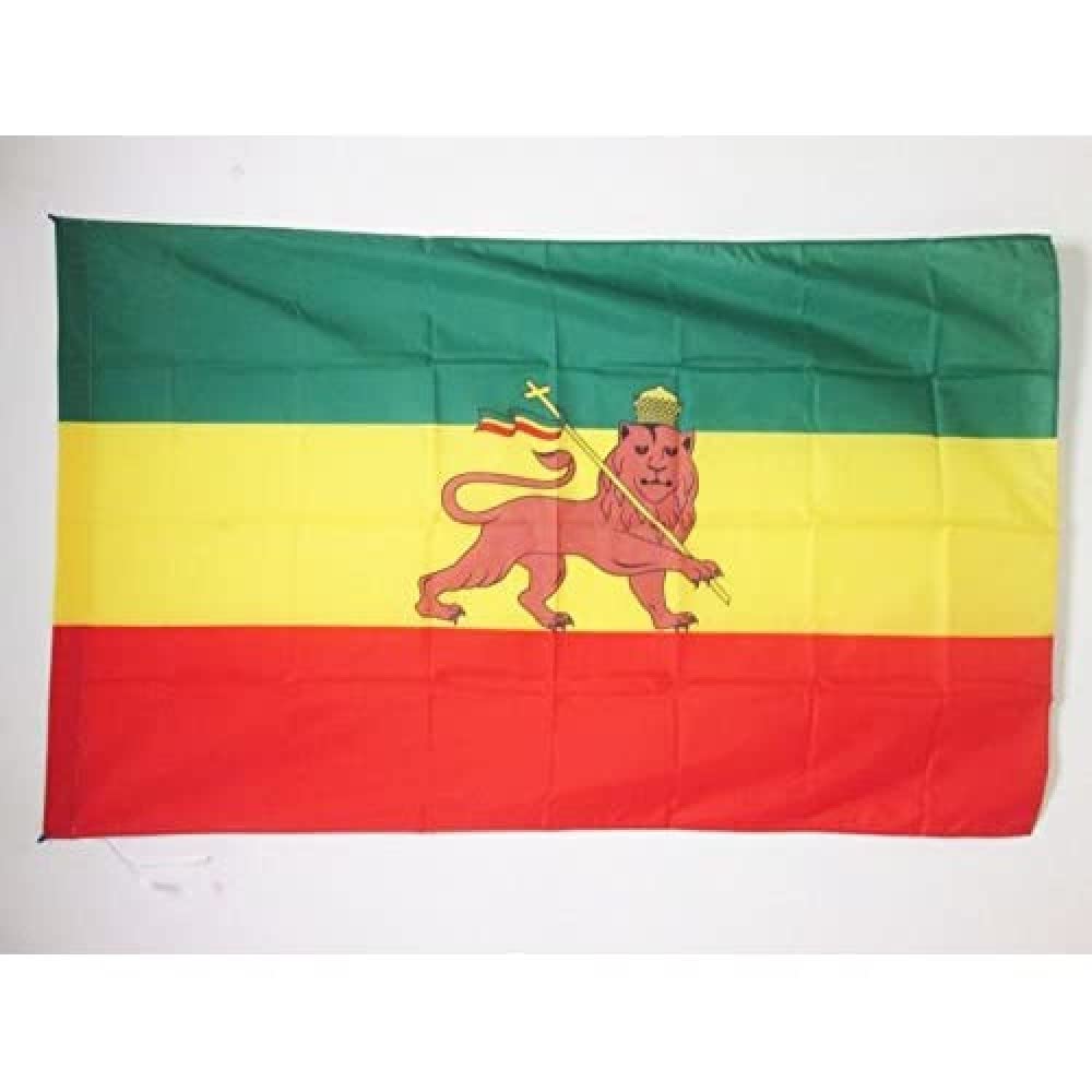 AZ FLAG - Ethiopia 1897-1974 Flag - 3x5 Ft - Ethiopian historic Banner with Sleeve - 100% Polyester - Fade Resistant - Vivid Colors - 3' x 5' Feet - 150x90 Cm