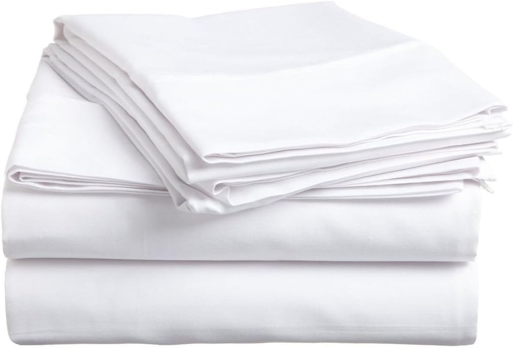 [hachette] 400 THREAD COUNT 100% EGYPTIAN COTTON FITTED SHEET SUPER KING SIZE WHITE 400TC 9" DEPTH