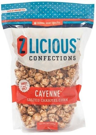 Zlicious Confections Cayenne Salted Caramel Corn 8 oz