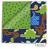 Funkins Cloth Napkin/Placemat for Kids: Animal Crackers! Dinos