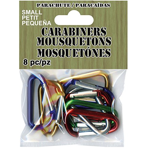 Pepperell Paracord Carabiners Small 8/Pkg-