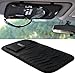 Vulcan-x CD Sun Visor Organizer Detachable Portable PU Leather with 8 CD Slots + 3 Credit Cards Pockets + 1 Sunglasses Holder + 1 Pen Holder-Black