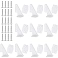 HobbyPark Nylon Control Horns W13×L18×H25mm T-Style with 4 Adjustment Positions and Screws for RC Plane Scale Models Accessories (Set of 10) (with Screws M2x14mm)