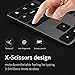 IKOS Bluetooth Number Pad, 34-Key Wireless Portable External Bluetooth Numeric Keypad with Multiple Shortcuts Compatible for Computer Laptop Windows Surface iMac MacBook Surface Pro (Black)