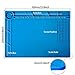 Kaisiking Magnetic Soldering Mat Heat Insulation Silicone Mat Placing Screws Soldering Accessories Kit with 6 Aid Tips Tools, Anti-Static Wrist and 2 Tweezers Repair Work Mat, 13.8 x 9.8 inch