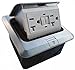 Pop Up Floor Box Countertop Box w/20A GFI Receptacle Electric Outlet (silver)