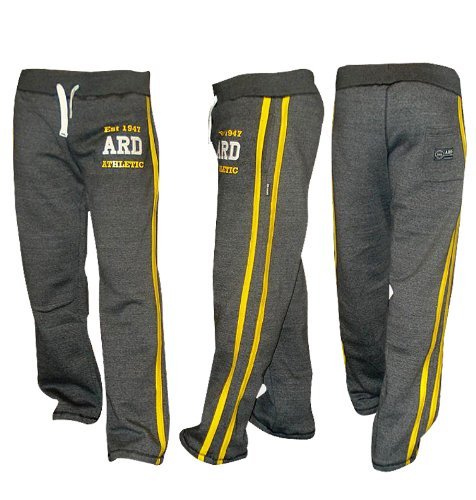 Men s Fleece Jogger Pant Sweatpant Track Suit Bottom Jogging Exercise Fitness Boxing MMA Gym Sweat Cotton Fleece Trousers (Charcoal, Large)