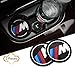 COGEEK 2PCS M Line Car Interior Accessories Anti Slip Cup Mat for BMW 1 3 5 7 Series F30 F35 320li 316i X1 X3 X4 X5 X6 (2.9