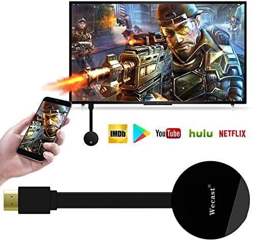 Wecast WIFI Display Dongle, 5G 1080P Airplay Dongle Digital AV Receiver HDMI Dongle Airplay DLNA Miracast for Netflix and Youtube
