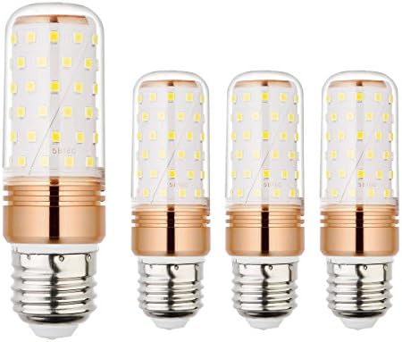 Ahevo 15W E27 LED Corn Bulbs, 100-120W Incandescent Bulbs Equivalent, Daylight White, 1500Lm, Edison Screw LED Light Bulbs, Non-Dimmable (6000K,4 Pack)