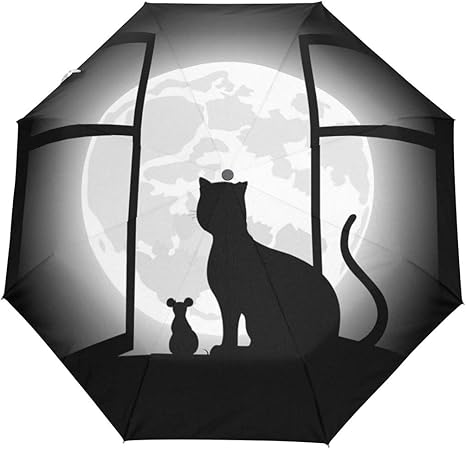 Amazon 日傘 折り畳み傘 猫 ねこ 白黒 面白い おもしろい コンパクト おしゃれ ワンタッチ 自動開閉 遮光 人気 折りたたみ傘 軽量 晴雨兼用 梅雨対策 Uvカット 紫外線 レディース 女の子 男の子 メンズ Kasamo 折りたたみ傘 通販