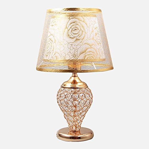 Dawn Lighting Simple Design - Crystal Desk Lamp Bed E27 Modern Simple Living Room Luxury Decoration Creative Wedding Table Lamp , D