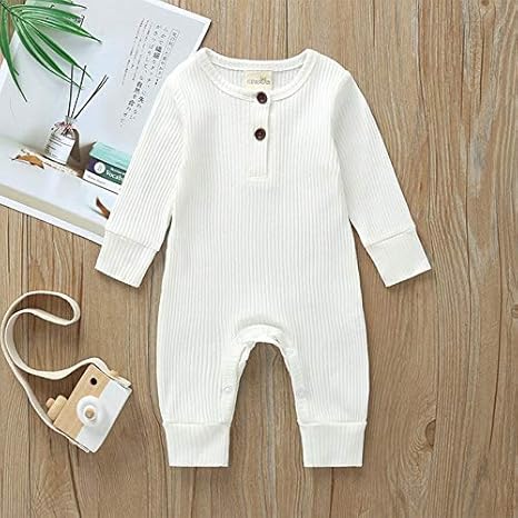plain white romper for baby boy