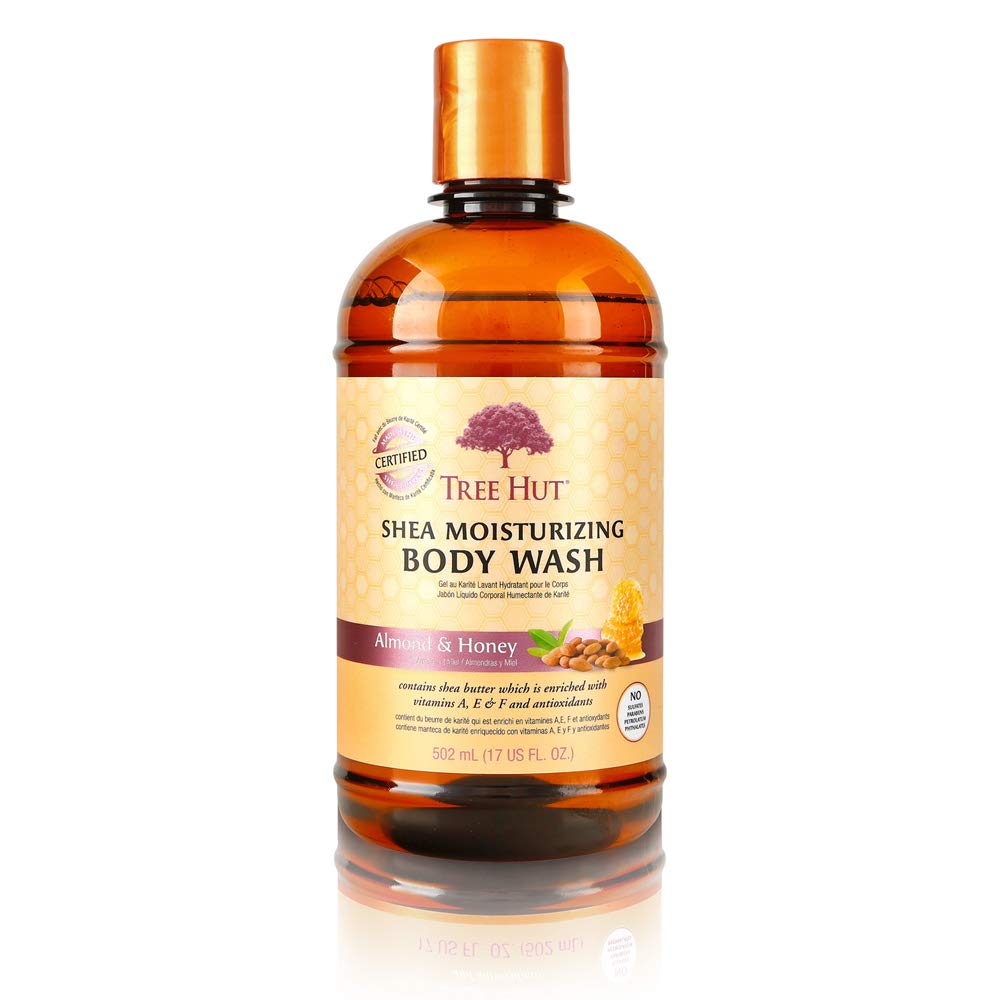 Tree Hut Shea Moisturizing Body Wash Almond & Honey, 17oz