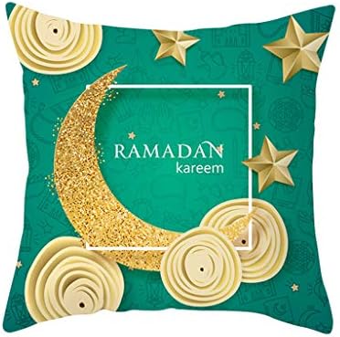 Holywin Muslim Ramadan Pattern Polyester Cushion Cover Pillow Case Home Decor Sofa Bed Home Decor Pillowcase Cushion Cover