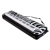 Inflatable Keyboard with Strap (Black & White) Party Accessory