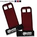 WOD Nation Barbell Gymnastics Grips Perfect for Pull-up Training, Kettlebells, Gymnastic Rings (Red, Large)