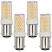 REELCO 4-pack Ba15d Double Contact Bayonet Base LED Light Bulbs 120 Volts 5 Watts Daylight 2700k T3/T4/C7/S6 LED Halogen Replacement Bulb