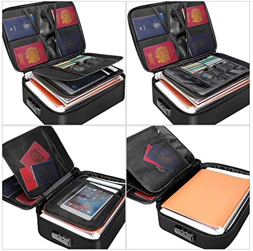 Fireproof storage bag with a deal price of $59.99 - $35.99, featuring a sleek design for protecting files from fire.