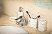 YangShiMoeed® Bathroom Accessories Sets with Soap/Lotion Dispenser,Toothbursh Holder,Tumbler,Soap Dish,4 PCS(White)