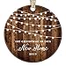 New Home Ornament Housewarming 1st Christmas In Our New House Rustic Farmhouse Ceramic Collectible Homeowner Present Real Estate Agent 3