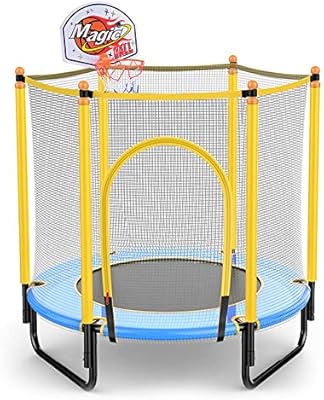 لعبة ترامبولين قابلة للطي للاستخدام الداخلي والخارجي للأطفال والأطفال والأطفال الصغار مع شبكة آمنة سميكة ألعاب مرحة للياقة البدنية للأطفال في الهواء الطلق هدية عيد ميلاد Amazon Ae