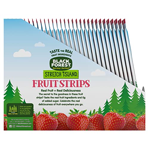 Black Forest Stretch Island Fruit Strips, Strawberry School Snack, 0