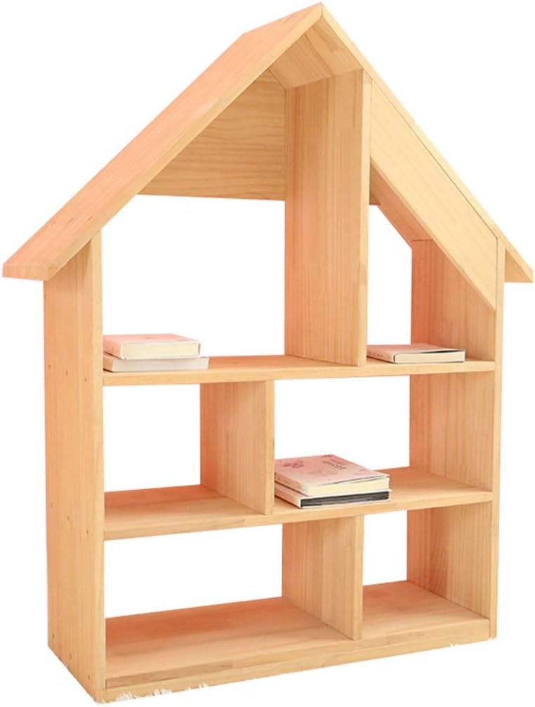 Liu Children's Toy Wooden Bookcase, Simple Bookshelf