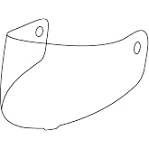 HJC Visor HJ-33 HJ33 i90 i-90 Clear Transparent Pinlock Prepared