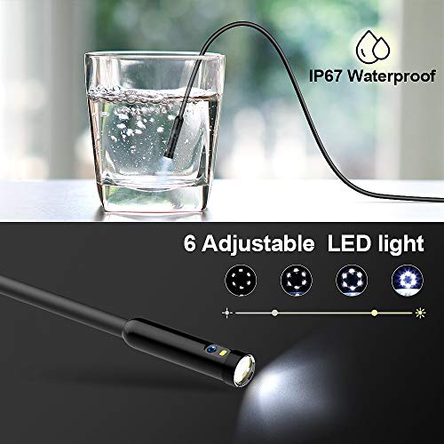 Pipe Sewer Inspection Camera, Dual Lens 1080P Industrial Endoscope, 4.5" Screen Waterproof Borescope Snake Camera with 6 LED, 16.4FT Semi-Rigid Cable Endoscope, 2500mAh Battery, 32GB TF Card - Thumbnail 3