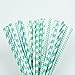 ZOOYOO Paper Straw 100pc For Parties,Birthdays,Weddings,Baby Showers And Celebrations (Turquoise)