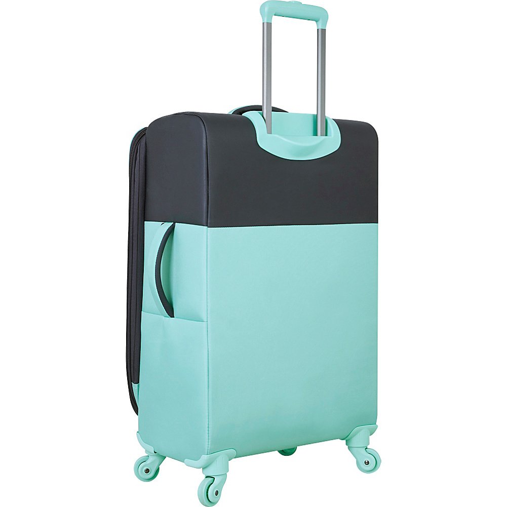 Nautica 19" Expandable Carry On Spinner Luggage, Light Grey/Navy, One