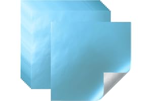 Foilman Chocolate Candy Wrappers Confectionery Foil sheets DIY Candy and Chocolate Wrapping For All Occasions Chocolate Foil Wrappers- Pack of 500 Sheets - 3 x 3 Inch (Matte Light Blue)