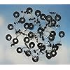 Gracefulvara-100Pcs-6-in-1-Cylinder-Shaped-Float-Stop-Fishing-Stopper-Bobber-SinkerS