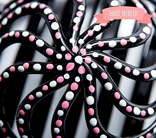 Bun Cover Hair holder, Hand Crafted Hair Clip. This Attractive Hair Accessory Can Be Used As A Bun Maker Or a Hair Grip. Hair Styling for Women For thick and thin hair. 2 Pcs Uniquely Hand Painted.