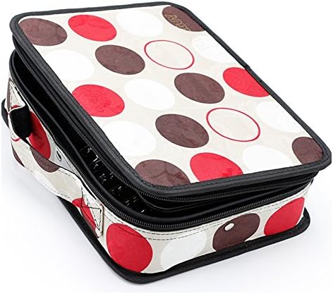 LUQHUQ Professional Hair Salon Hairdressing Styling Tools Portable Case Hairdressing tools storage Storage Make Up Artist Organizer Bag 10.6"(round dot)