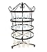 4 Tiers Black Rotating 92 Pairs Earring Holder ~Necklace Organizer Stand ~ Jewelry Stand Display Rack Towers