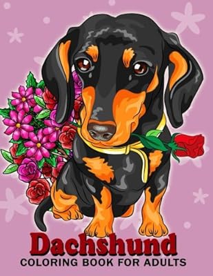 Dachshund Coloring Book For Adults Dog And Puppy Coloring Book Easy Fun Beautiful Coloring Pages By Kodomo Publishing Amazon Ae
