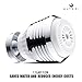 Aerator for Kitchen, Bathroom Faucet, 2 Function Swivel Sprayer, Water Saving Flow 1.5 GMP, Polished Chrome, White